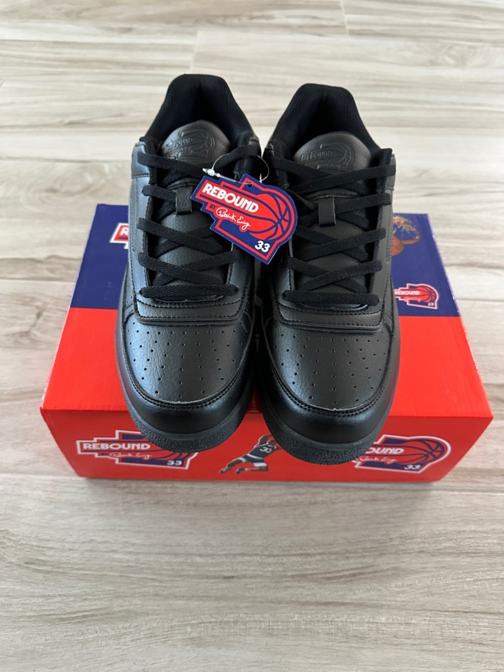 Patrick Ewing Rebound 33 Black Low-Top Sneakers; Size 11 ((NWT)
